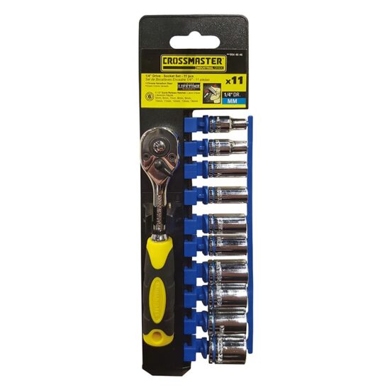 Juego de Bocallaves Hexagonales – Encastre 1/4″ – 11 Piezas