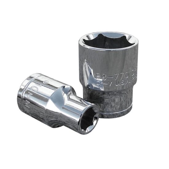Bocallaves Hexagonales – Encastre 1/2″- milimétricas – Cr V
